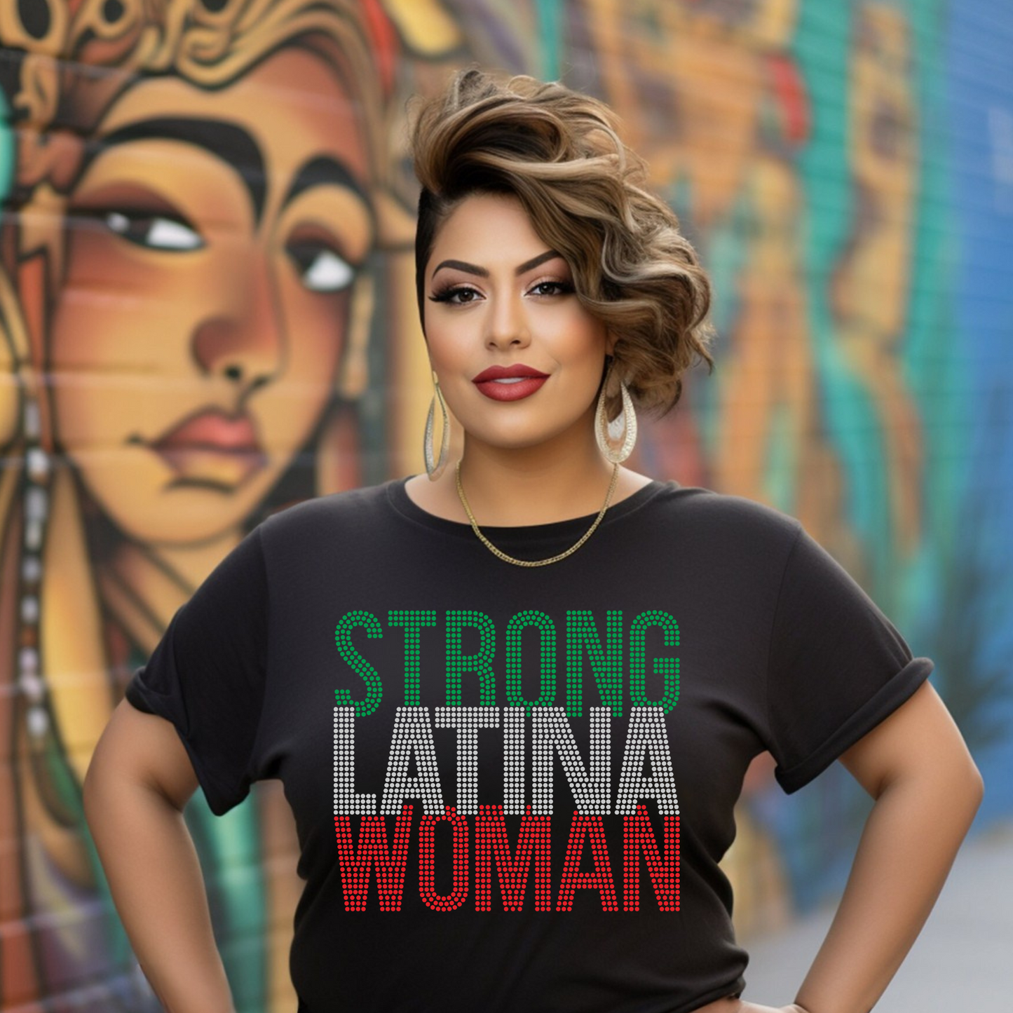 LATINA RHINESTONE TEE