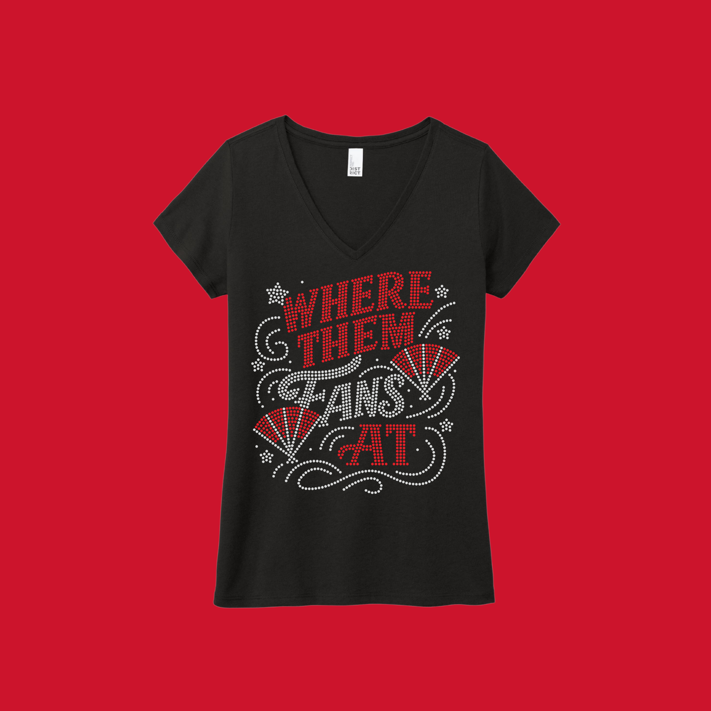 FANS RHINESTONE TEE