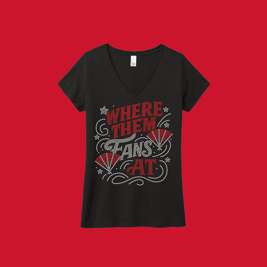 FANS RHINESTONE TEE